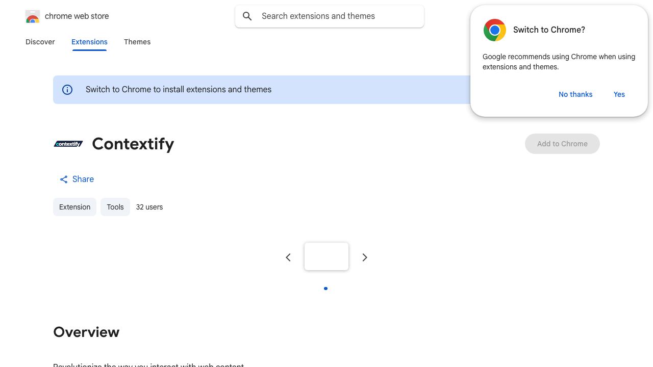 Contextify AI 网站截图