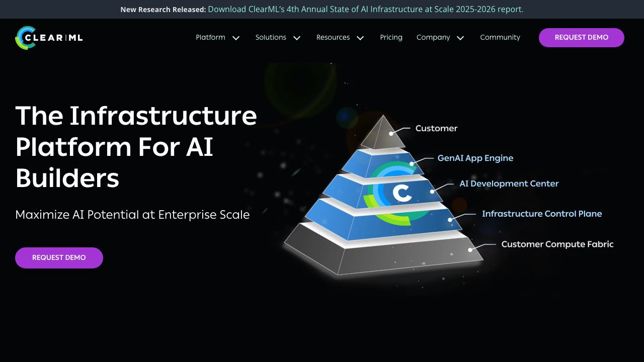 clear.ml website screenshot