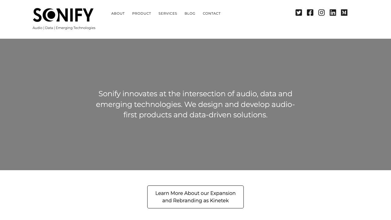 Sonify 网站截图