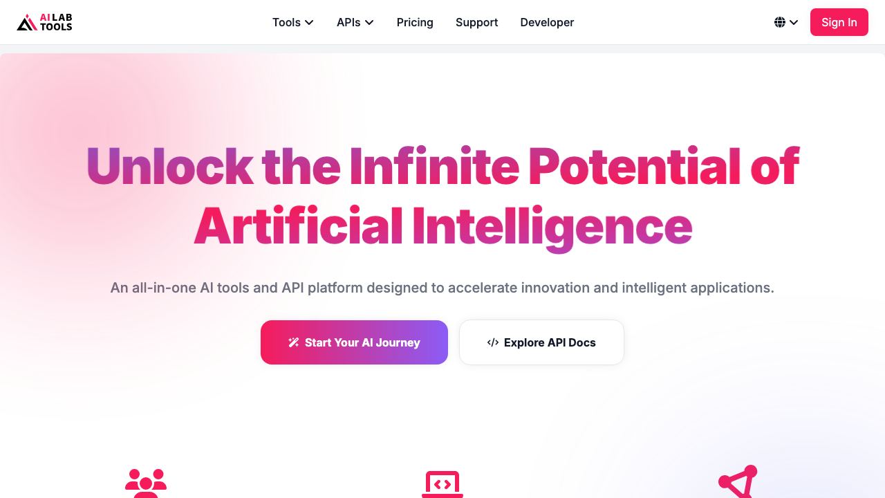 AILab Tools 网站截图