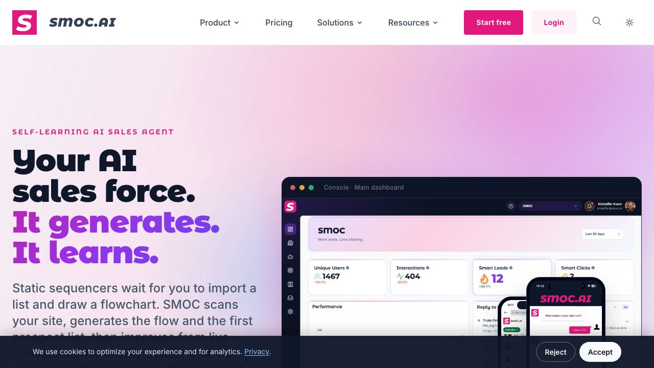 smoc.ai 网站截图