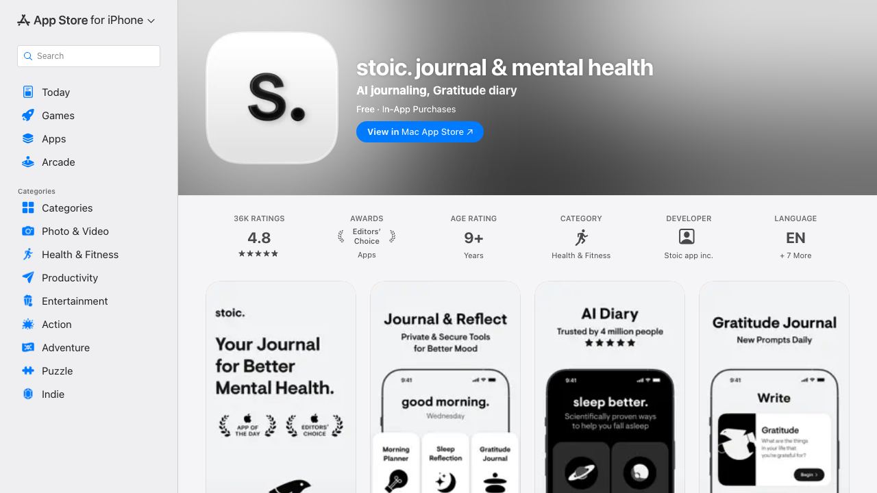stoic. 网站截图