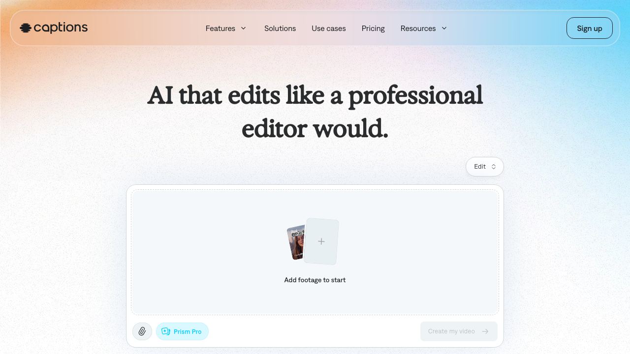 CaptionsLab website screenshot
