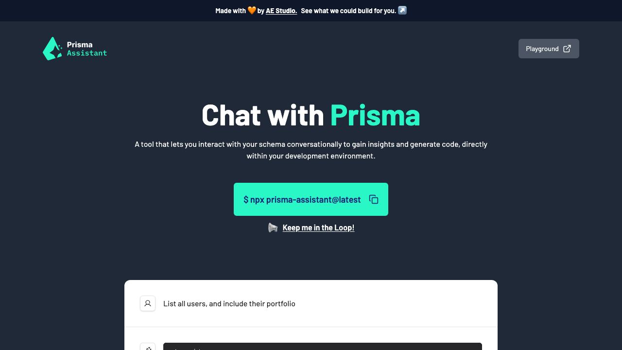 Prisma Assistant 网站截图