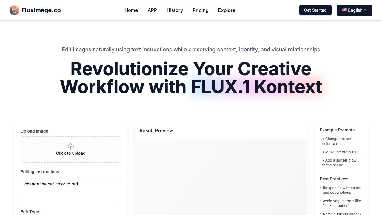 Flux1 Kontext 网站截图
