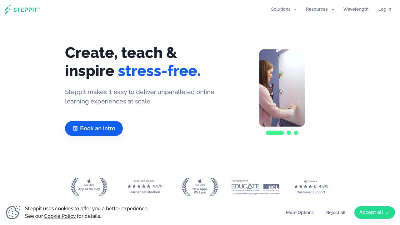 Steppit website screenshot