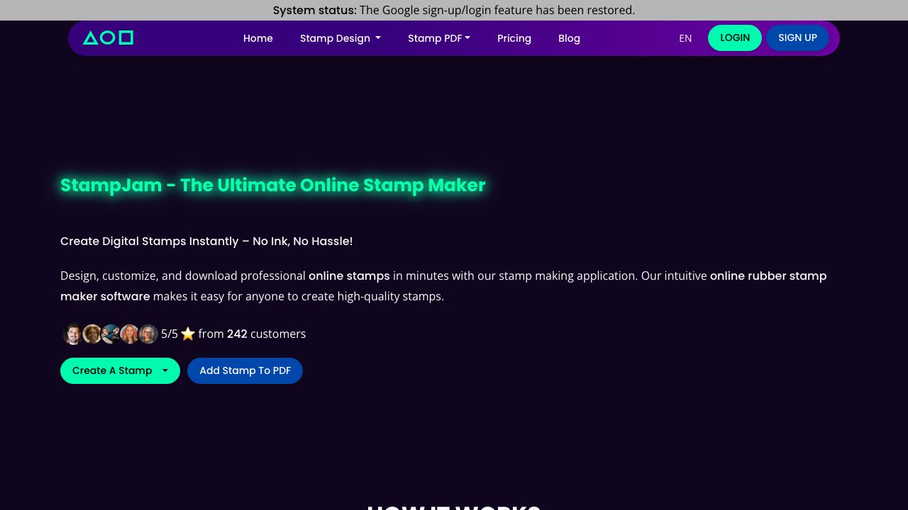 StampJam 网站截图