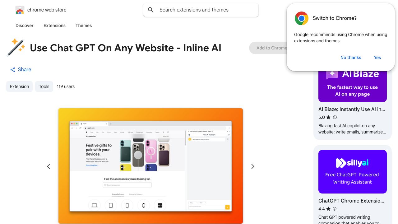 Inline AI - AI Everywhere 网站截图