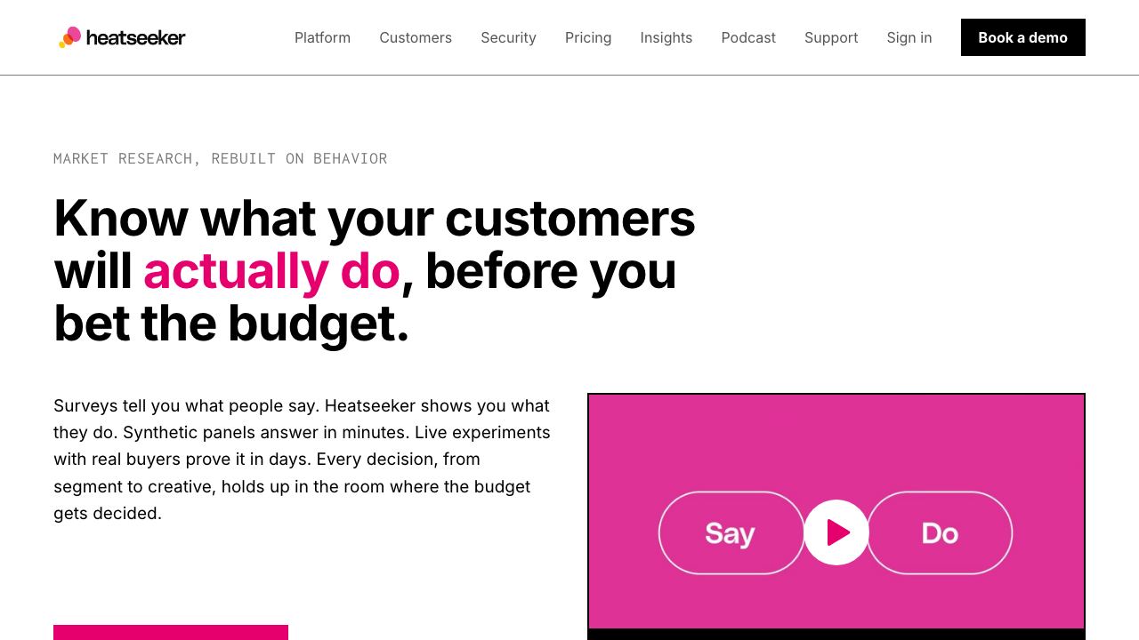 Heatseeker AI 网站截图