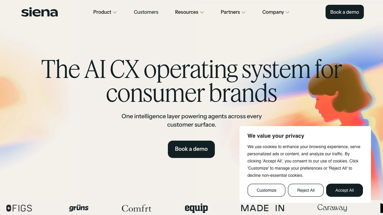 Siena AI 网站截图