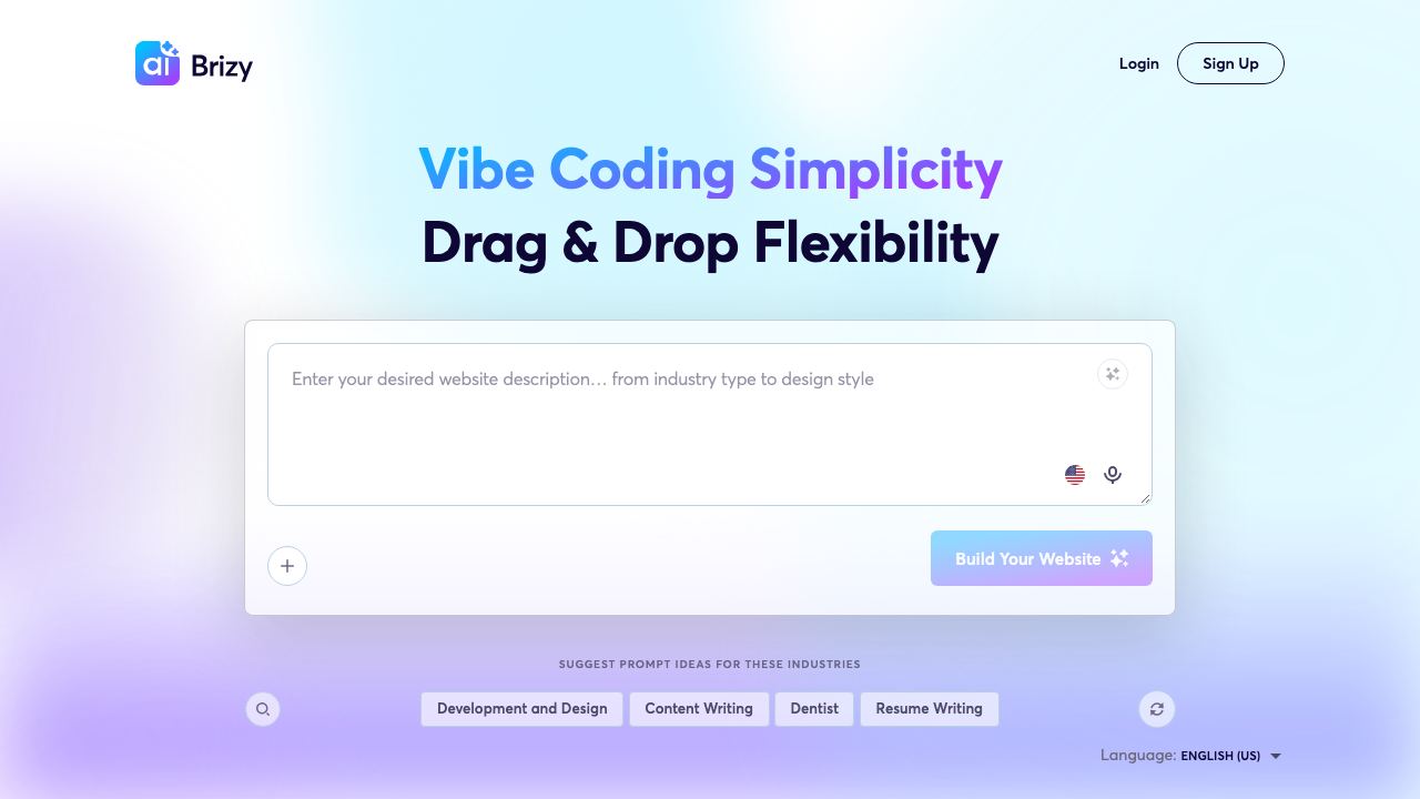 Brizy AI Website Builder 网站截图
