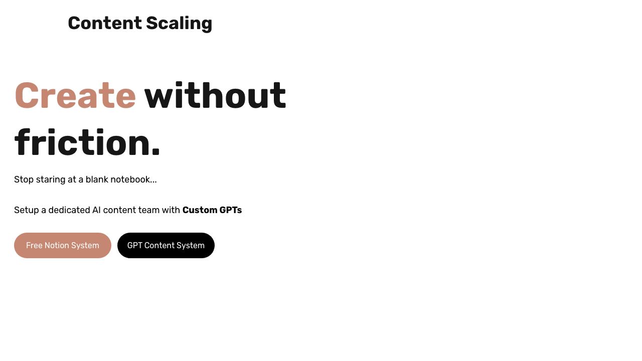 Content Scaling 网站截图