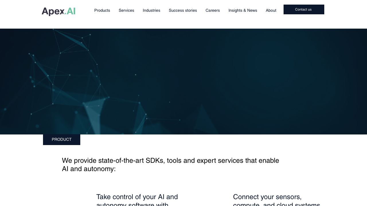 apex.ai 网站截图