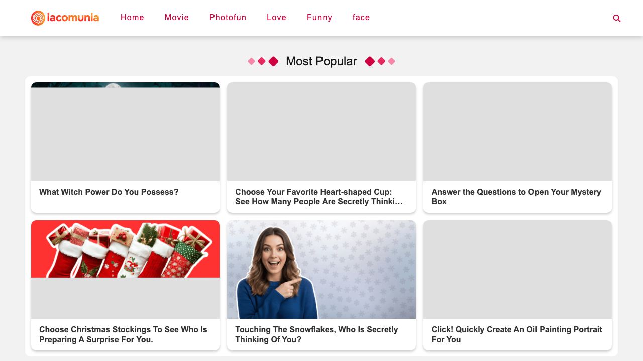 IAcomunia website screenshot