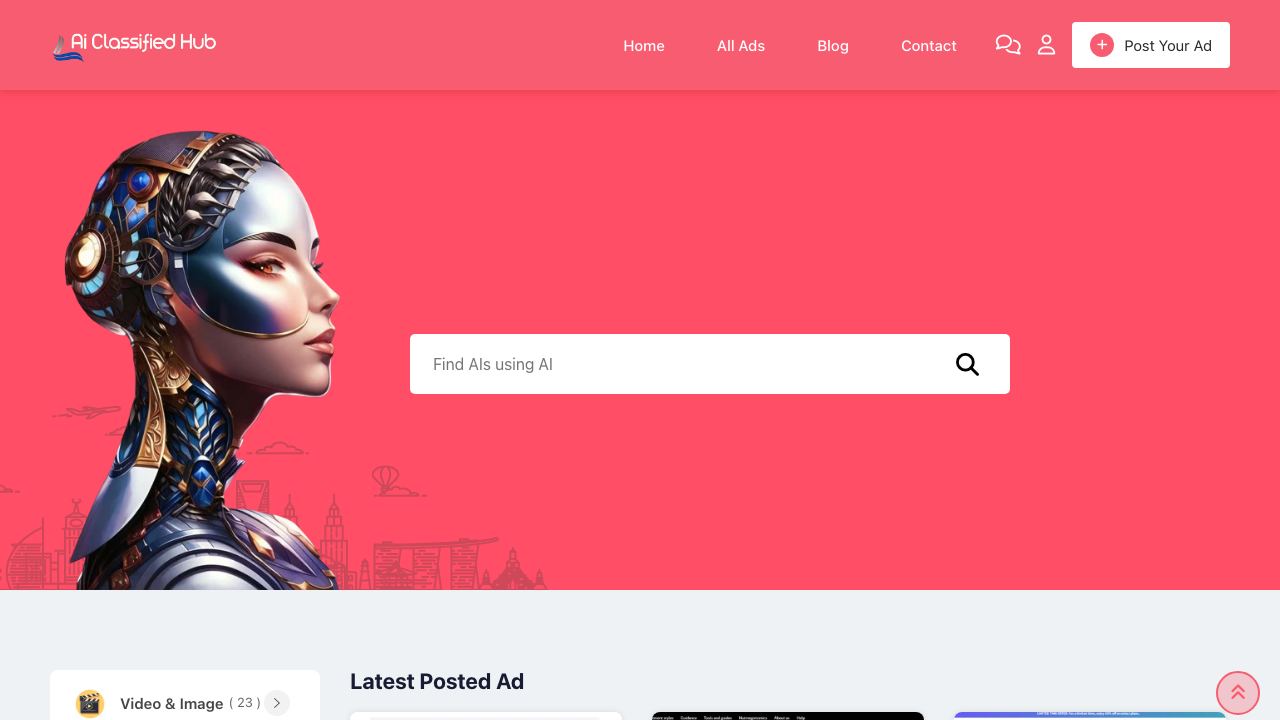 aiclassifiedhub.com 网站截图