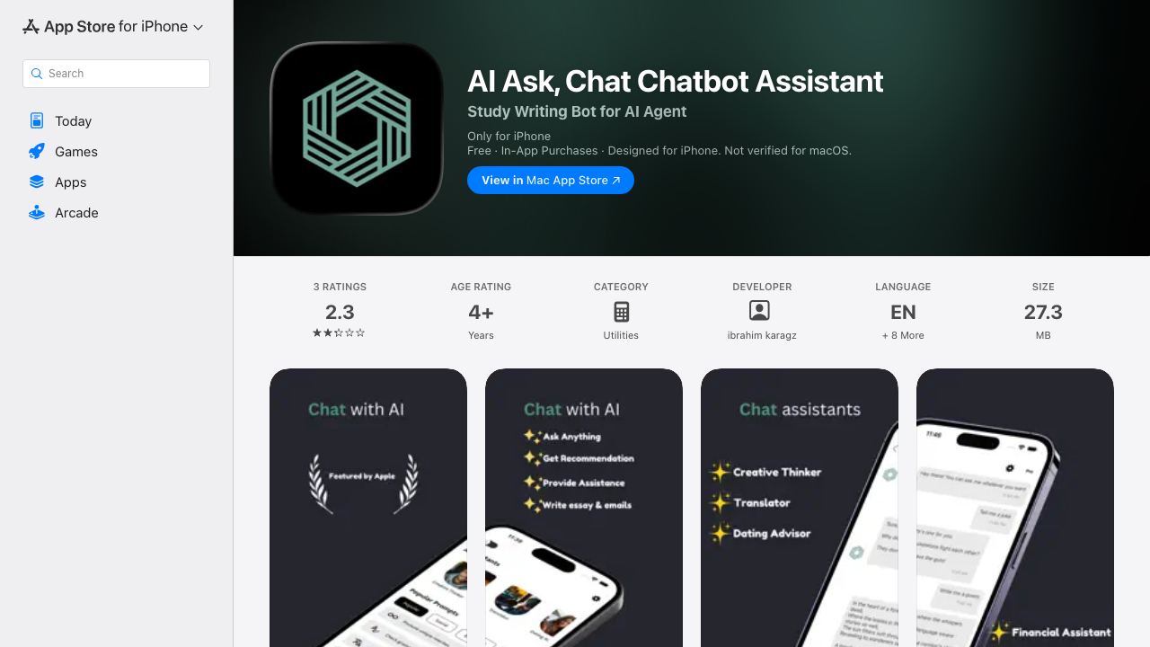 AI GPT-4o Chat: Ask Question 网站截图