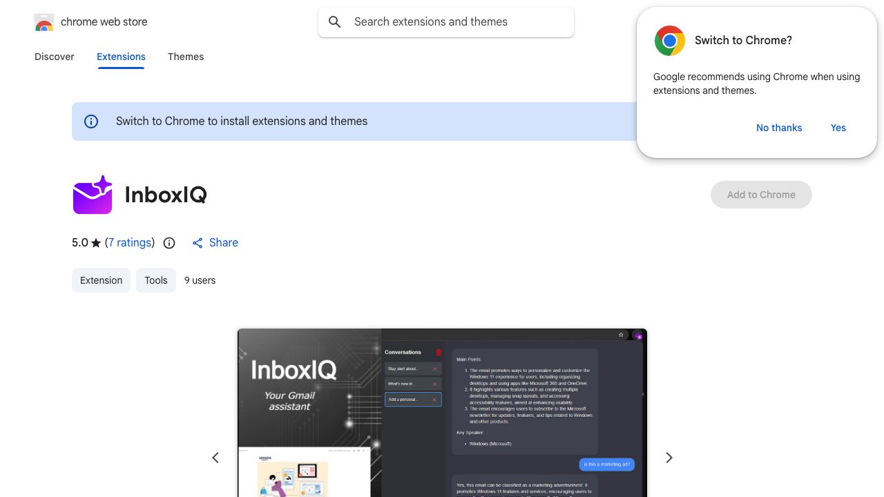 InboxIQ 网站截图