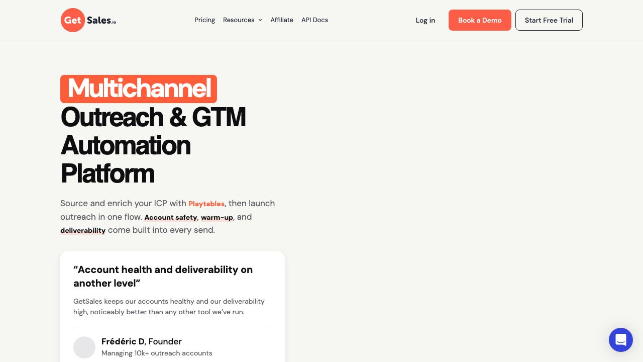 GetSales.io 网站截图