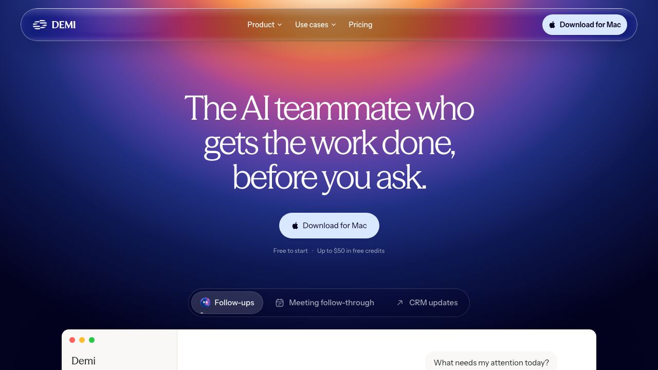 Demi AI 网站截图