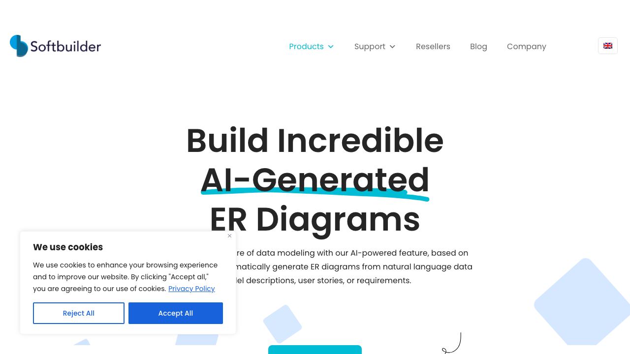 ERBuilder 网站截图