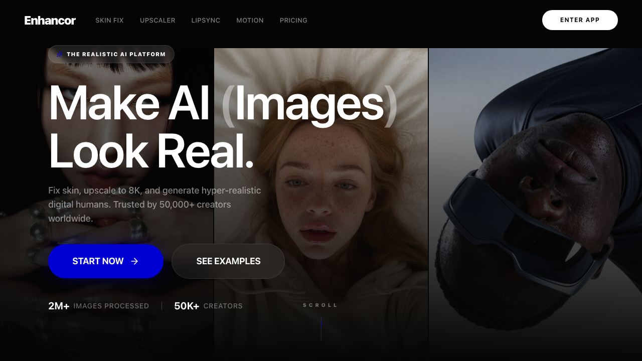 Enhancor website screenshot