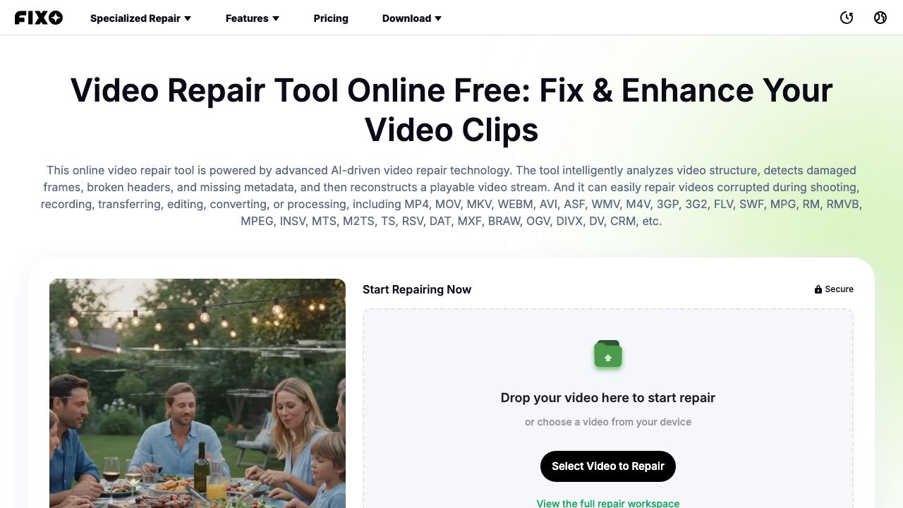 EaseUS Fixo 网站截图
