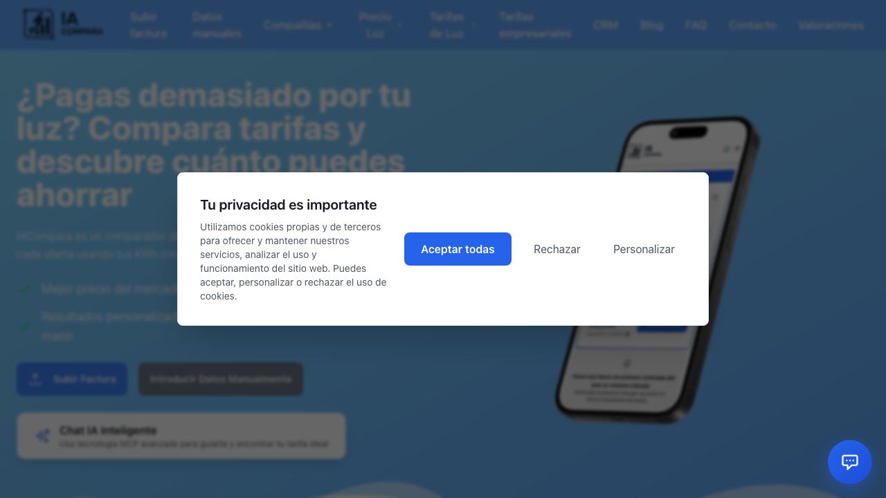 IACompara 网站截图