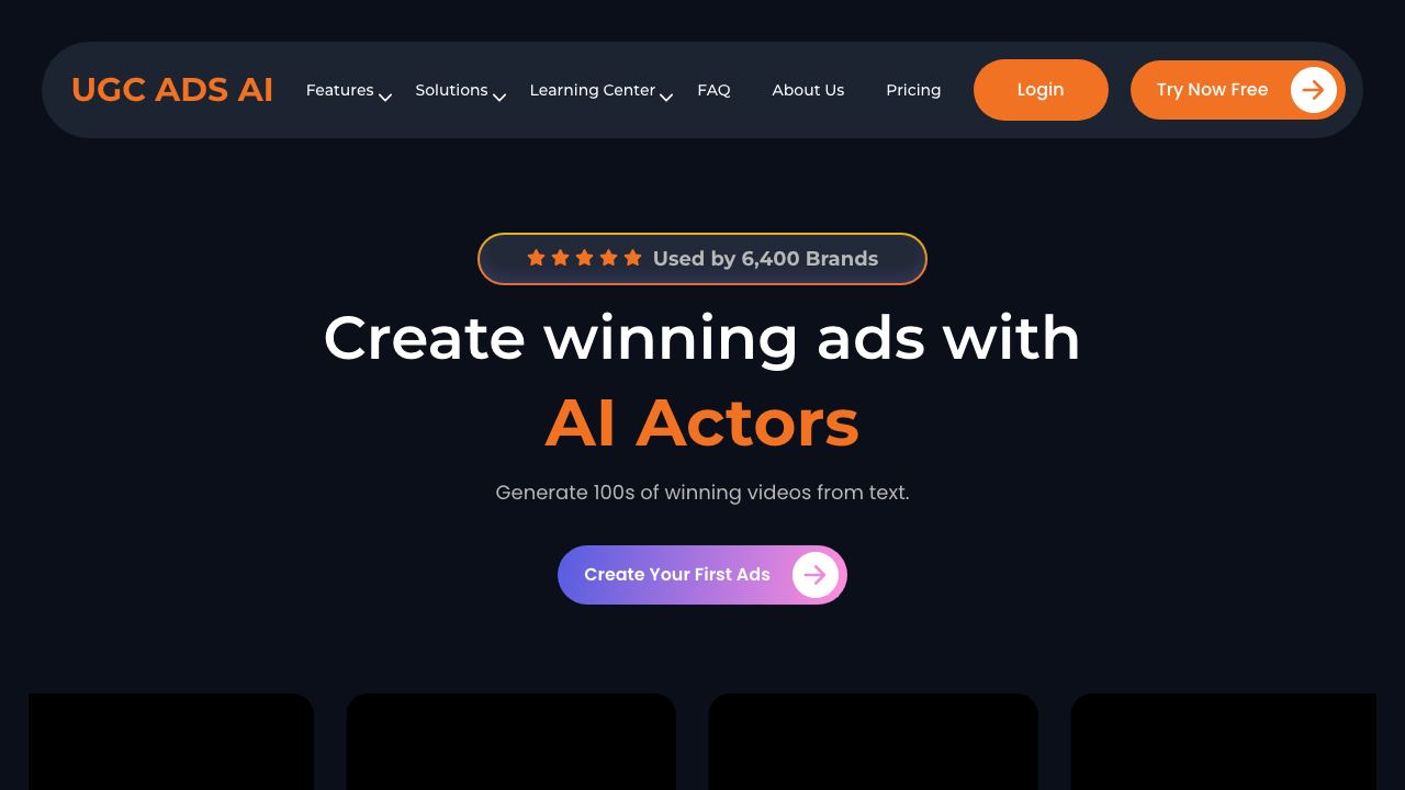 UGC Ads AI 网站截图