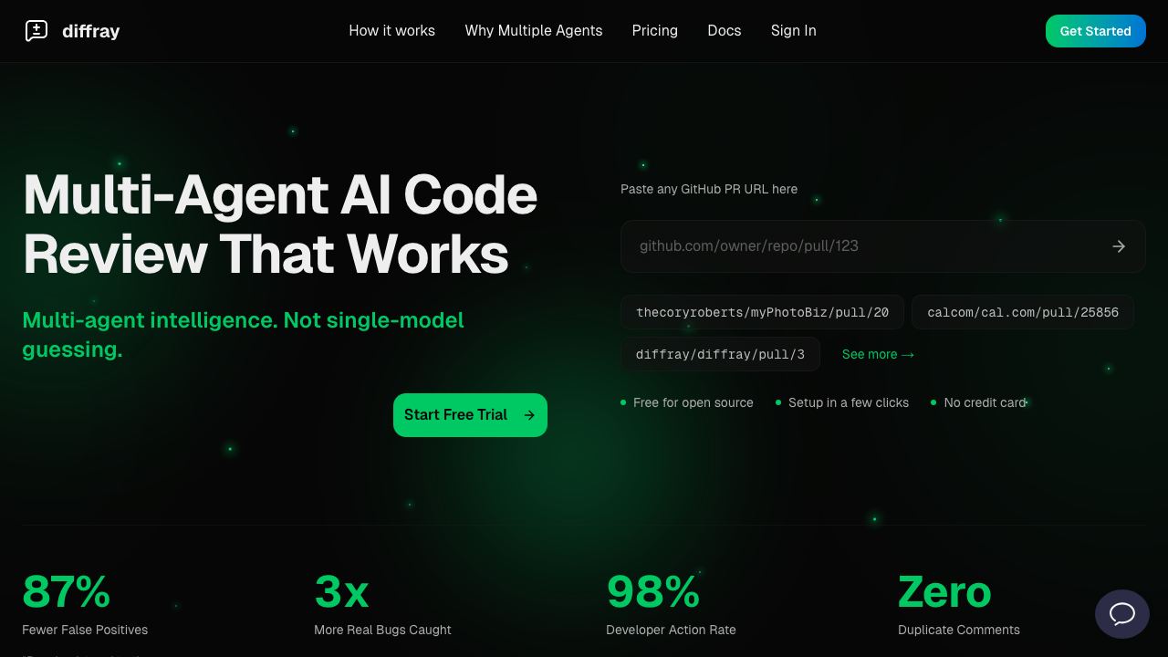 diffray website screenshot