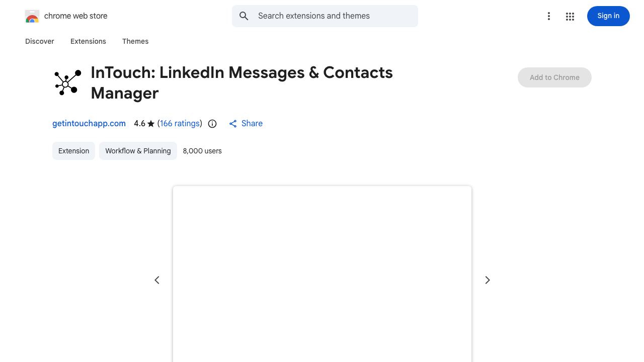 InTouch: LinkedIn auto connections & messages 网站截图