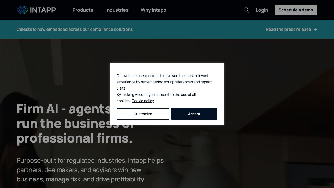 Intapp 网站截图