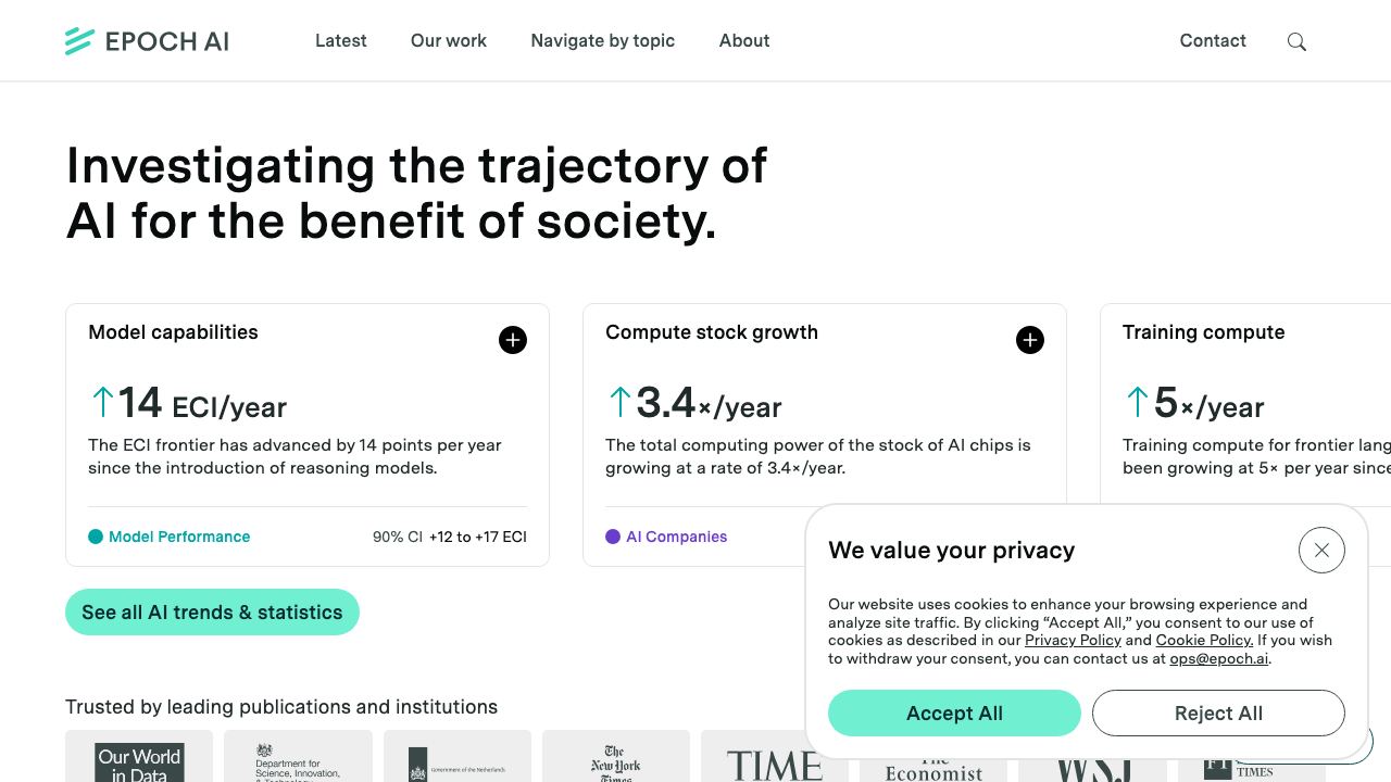 epochai.org website screenshot