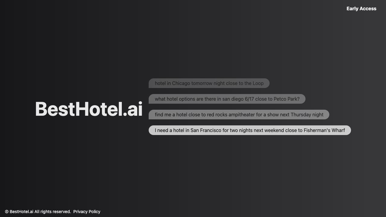 Besthotel 网站截图