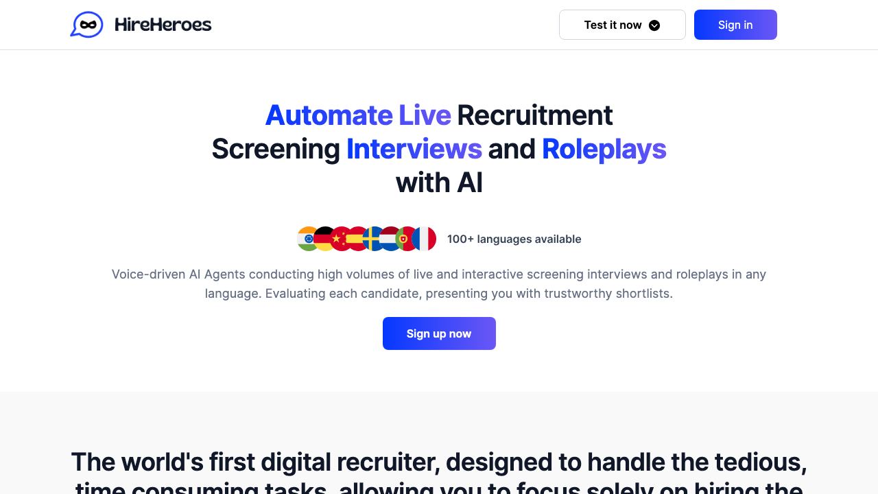 HireHeroes 网站截图