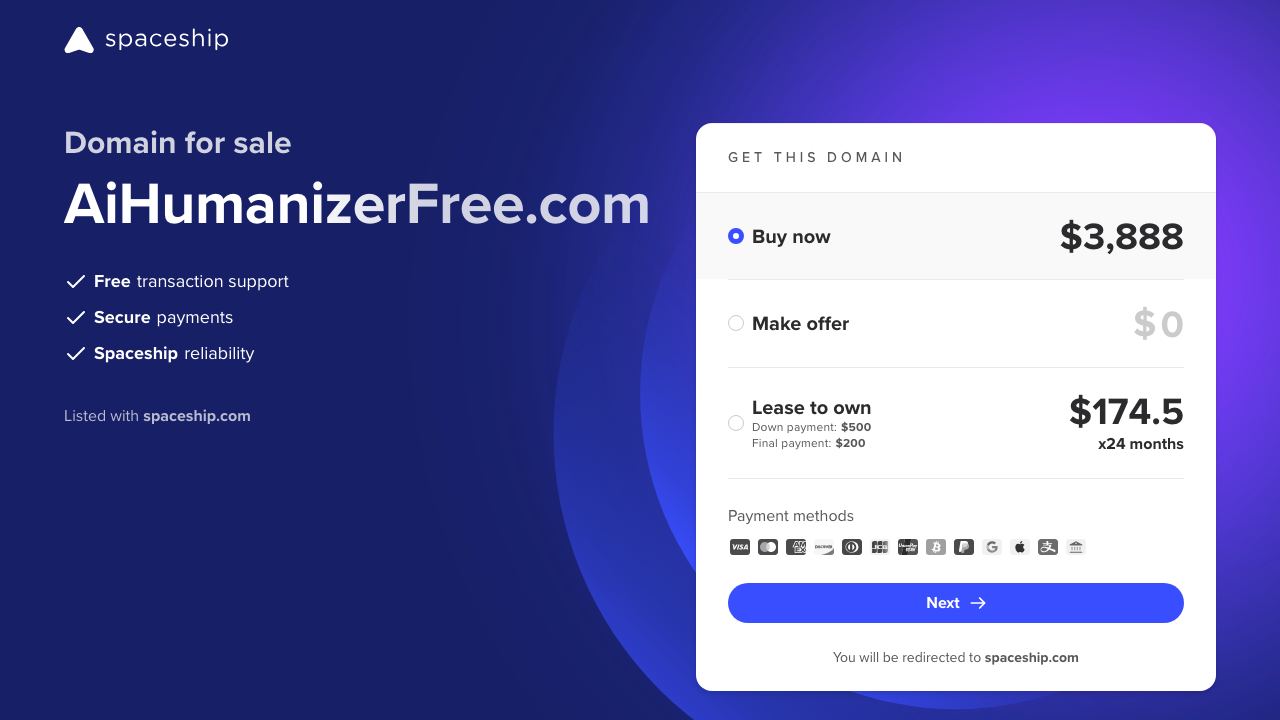 AI Humanizer Free Online 网站截图