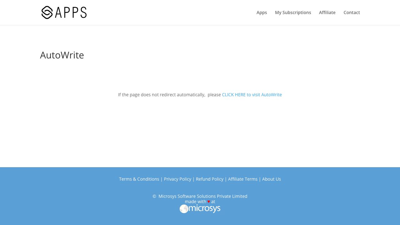 AutoWrite 网站截图