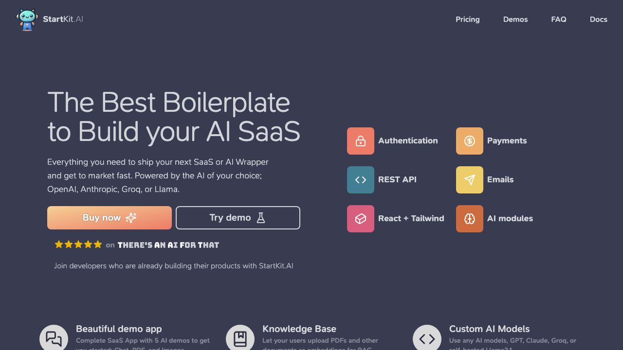 StartKit.AI website screenshot
