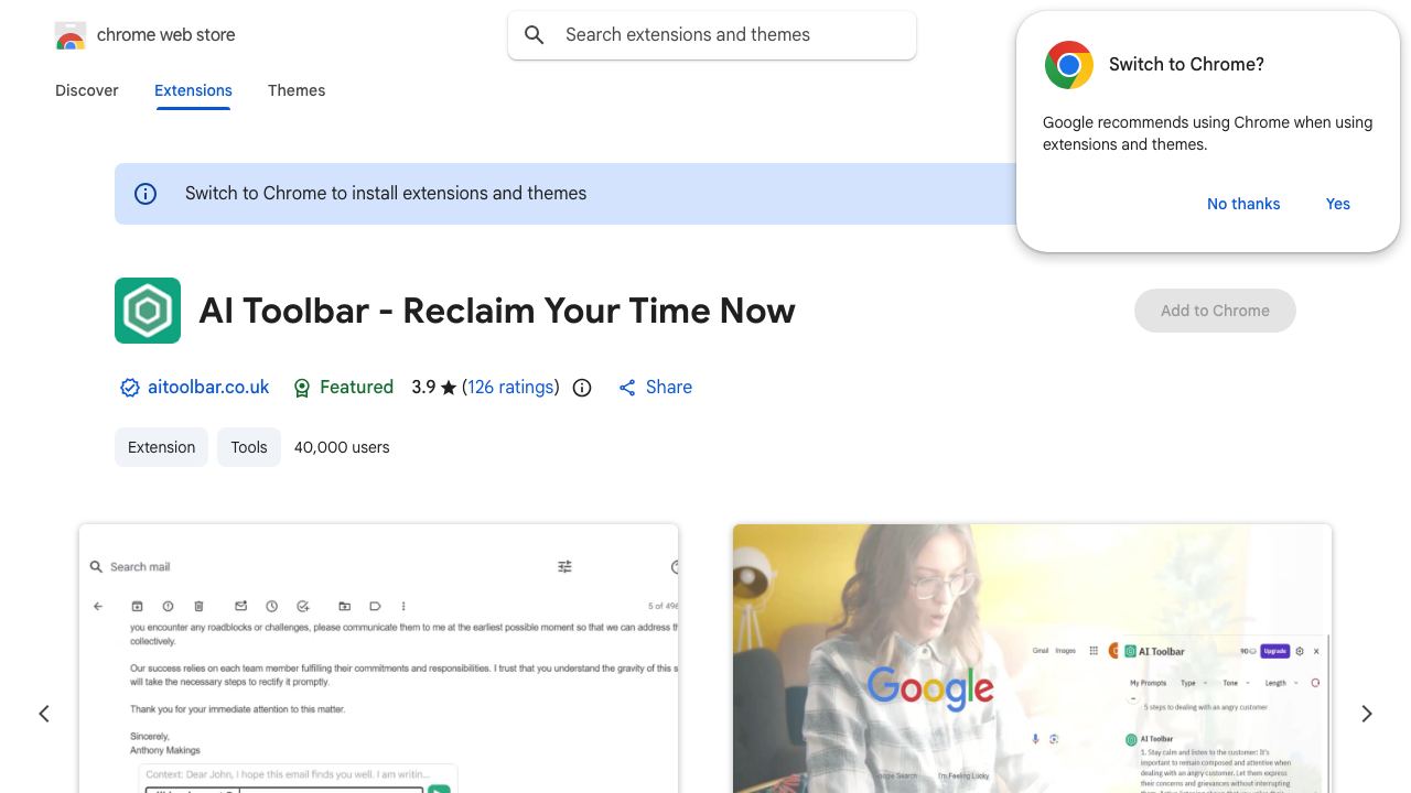 Ultimate Toolbar Gpt- For ChatGpt 网站截图