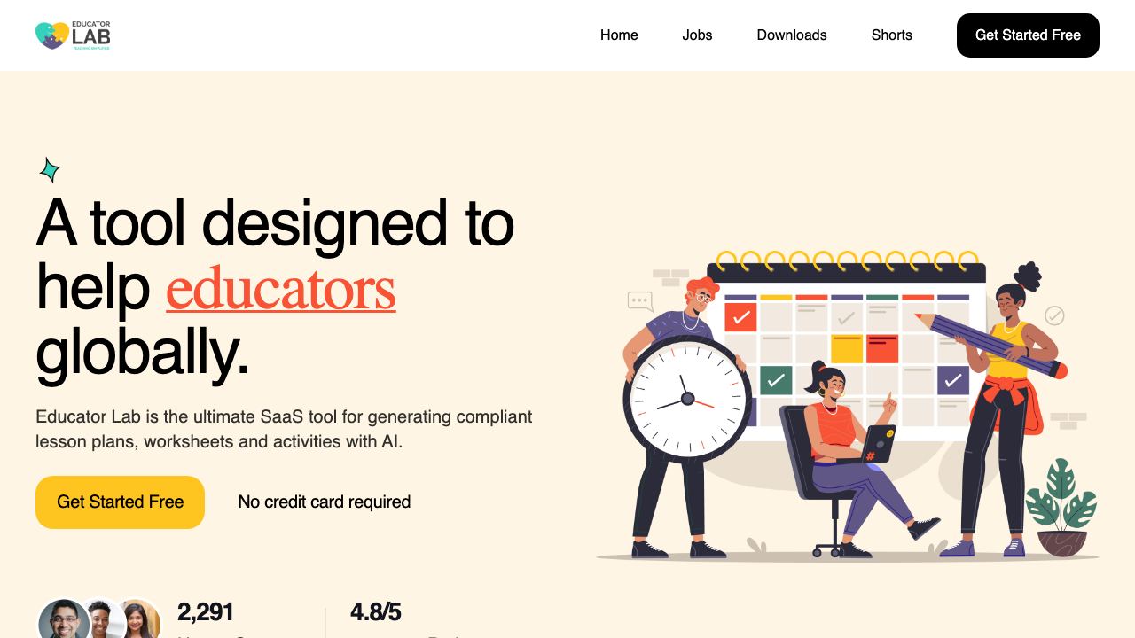 EducatorLab website screenshot