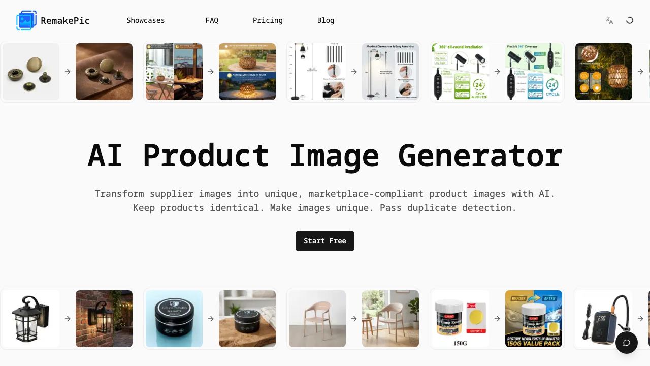 RemakePic website screenshot