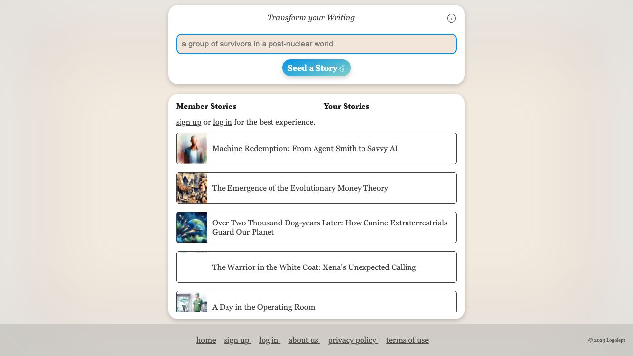 Logolept website screenshot