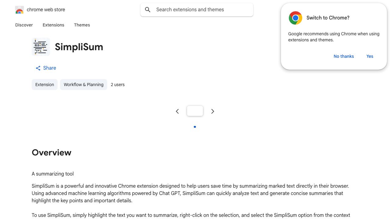 SimpliSum 网站截图