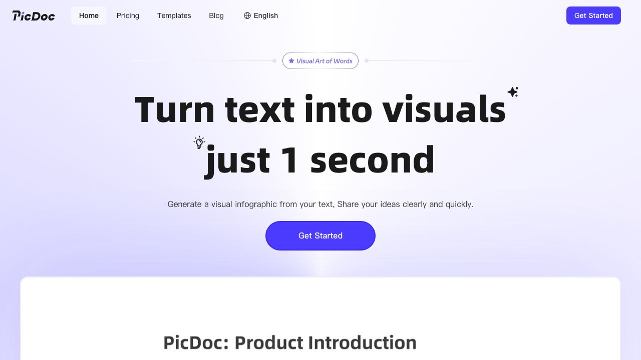 PicDoc 网站截图