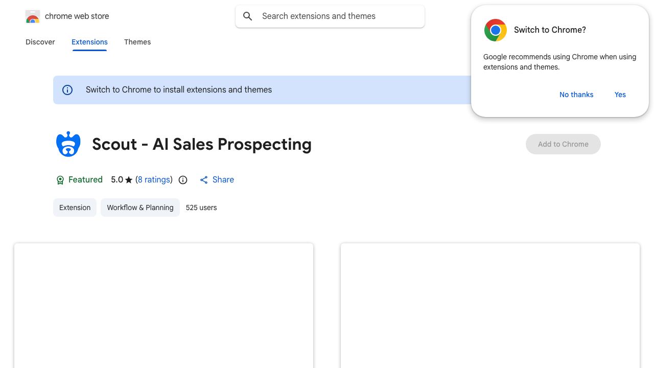 Scout - AI Sales Prospecting 网站截图
