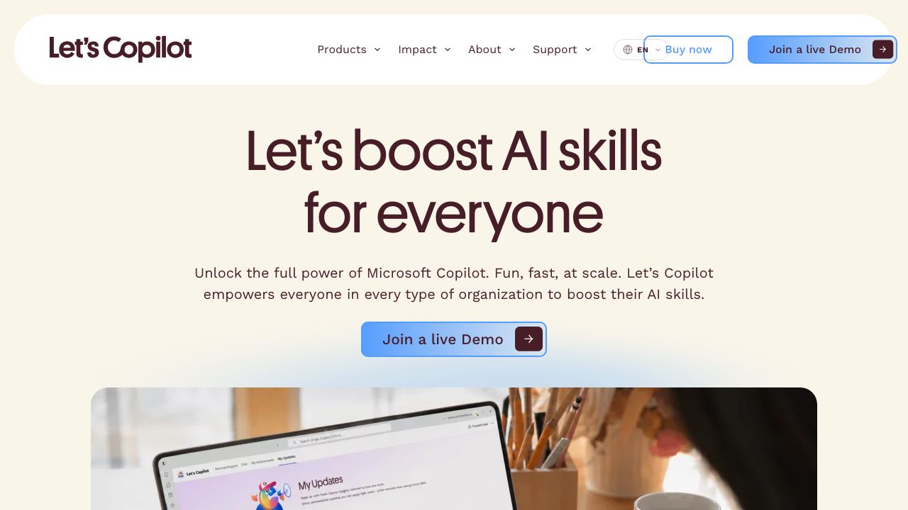 Let's Copilot 网站截图