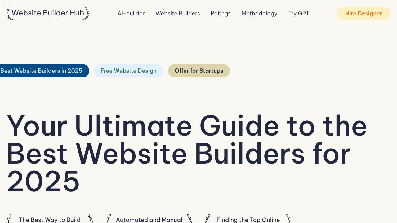 Website Builder Hub website screenshot