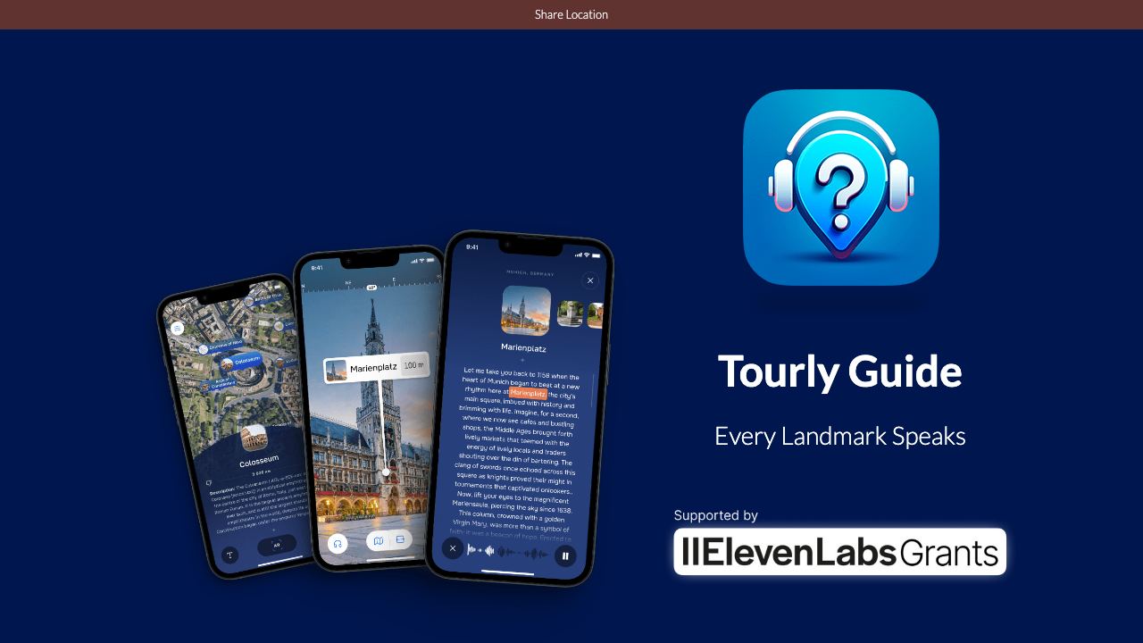 Tourly Immersive Audio Guide 网站截图