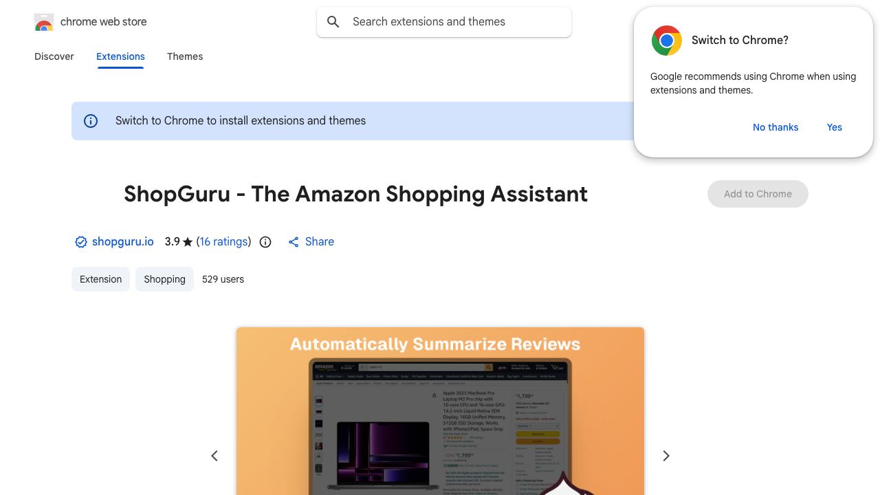 ShopGuru - The Amazon Shopping Assistant 网站截图