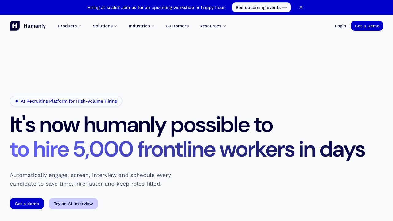 humanly.io 网站截图