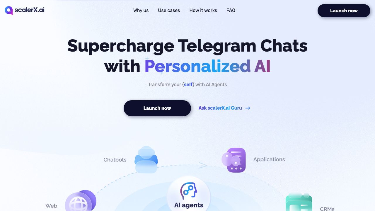 ScalerX.ai website screenshot